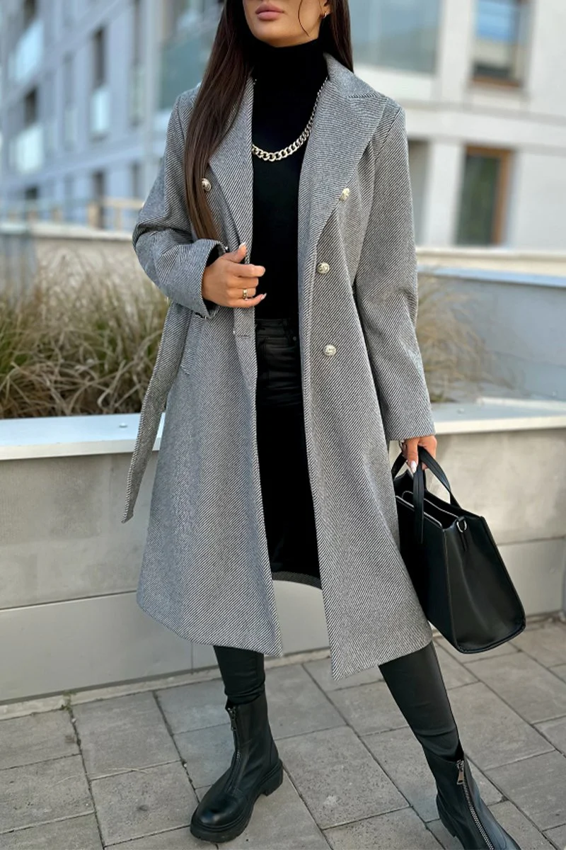 Women's Casual Lapel Long Coat