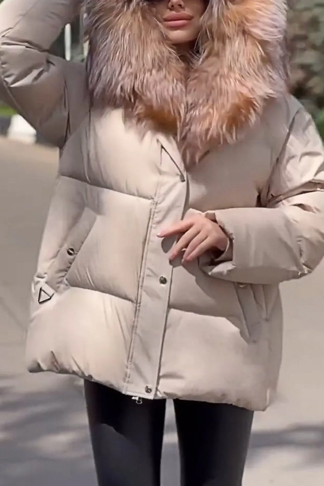 Women's Furry Down Jacket