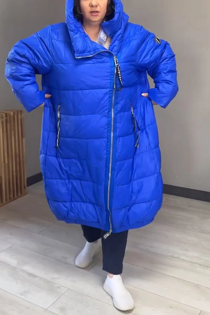 Women's Casual Stand Collar Loose Thick Coat